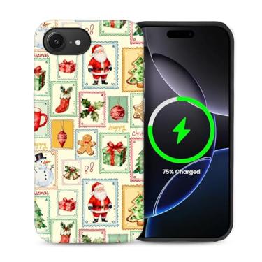 Imagem de ZHEGAILIAN Capa 2 em 1 para iPhone 16e 6,1 polegadas, compatível com MagSafe à prova de choque antiderrapante com capa de proteção total, design de impressão fashion fosco texturizado fosco para