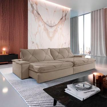 Imagem de Sofá Apollo Veludo 02 Módulos 90 Cm B25cm Meu Sofá Online B002 Veludo Capuccino