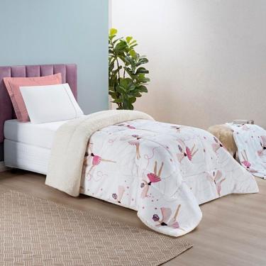 Imagem de Coberdrom Bouti Kids Solteiro 01 Peça Manta Alta 150g - Bailarina.