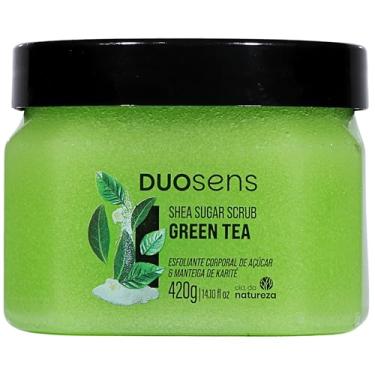 Imagem de Cia. da Natureza, Esfoliante corporal DuoSens, Açúcar e manteiga de karité, Shea Sugar Scrub, Green Tea, 420 Gramas, Verde Claro