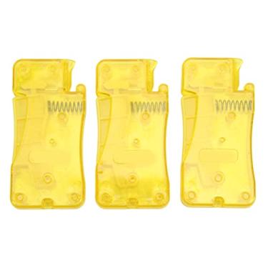 Imagem de Passador de agulha automático, aperto confortável, plástico, ferramentas de costura doméstica, amarelo, 3 peças