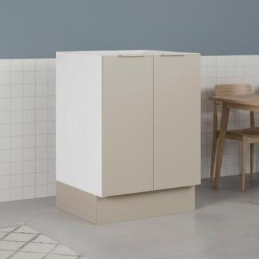 Imagem de Balcão 2 Portas 60cm sem Tampo com Rodapé Ipanema CabeCasa MadeiraOrig