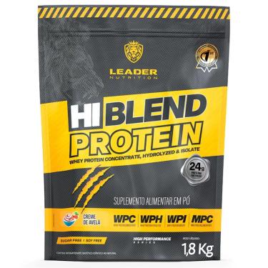 Imagem de Whey Protein Hi Blend Protein 1,8kg Leader Nutrition WPC WPH WPI-Unissex