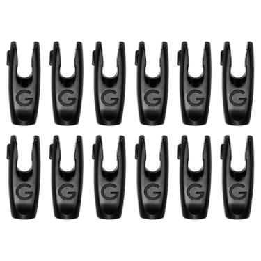 Imagem de YELARXI Nocks de flechas de tiro com arco, flechas de plástico ID 3,2 mm/0,3 cm Acessórios de cauda de seta de substituição - Adequado para (DIY caça tiro carbono / arco composto recurvo) 12 peças e
