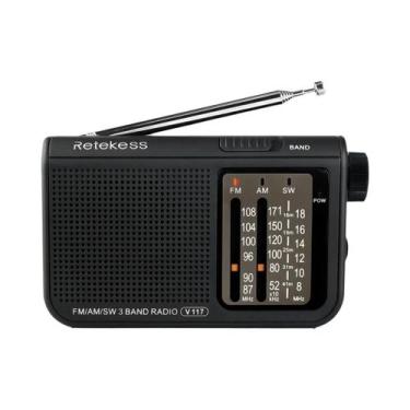 Imagem de Rádio Portátil Multibanda De Ondas Curtas FM AM SW Banda Completa Oper