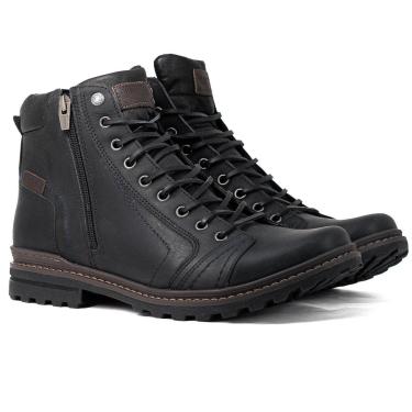 Imagem de Bota Masculina Freeway Absolut Couro Legítimo Coturno Militar Com Zíper FWABSOLUT13156-Masculino
