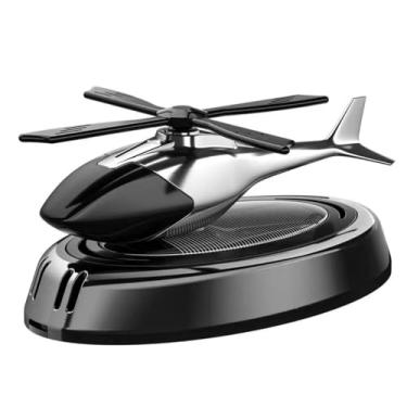 Imagem de Aromatizador Automotivo Solar em Formato de Helicóptero – Difusor Giratório, Perfume Duradouro, Redução de Odores, Essência Inclusa, Ideal para Carro e Escritório