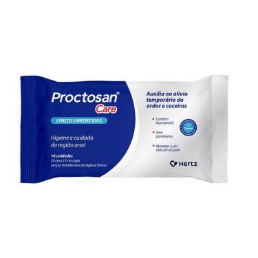 Imagem de Lenço Umedecido Proctosan Care com 16 Unidades