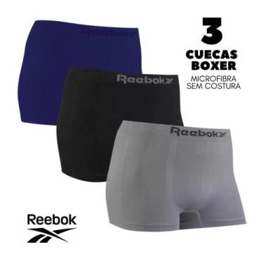 Imagem de Kit 3 Cuecas Reebok Original em Microfibra Sem Costura, G