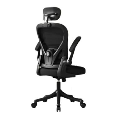 Imagem de Cadeira Ergonômica Escritório inclinar de 90°a130° Adaptação da cintura, Até 200kg(Suporte lombar 4D preto-200KG)