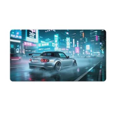 Imagem de HouLaiZhe Mx5speed JDM Cyberfog Gaming Mouse Pads JDM Car Desk Pads Grandes Mousepads para teclado de mesa, computador, Mat, 40 x 75 cm