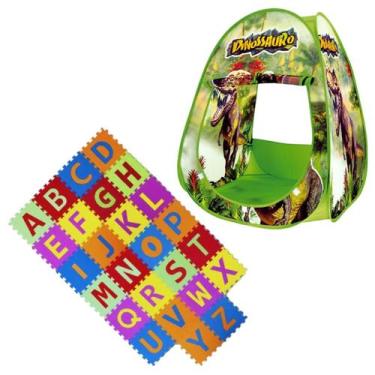 Imagem de Kit Tatame Infantil Alfabeto+Barraca Toca Dinossauro Criança - PERSON