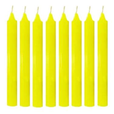 Imagem de Aib vela palito tradicional kilo 18cm amarela granel - AIB VELAS