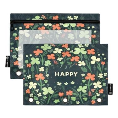 Imagem de Wassud Flores e Felicidade Pacote com 2 Pastas de Fichário Pastas de Bolso com 3 Furos, Pasta Organizadora de Fichários para Casa, Escritório