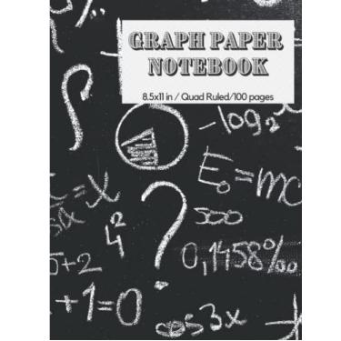Imagem de Graph paper notebook: Grid Paper Notebook, Quad Ruled 5x5 (100 Pages, 8.5 x 11)
