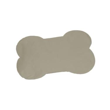 Imagem de Tapete Gelado Refrescante para Pet em Nylon, Resfriamento Automático, Impermeável, Resistente a Unhas, Antibacteriano, Antifúngico, Portátil (Cáqui, Osso P)