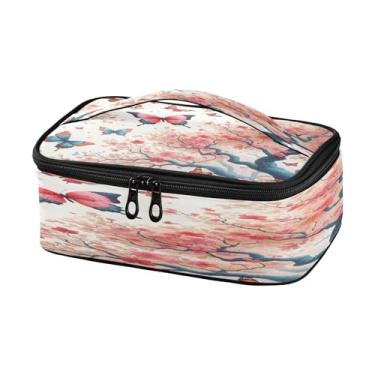 Imagem de Burbuja Lancheira térmica Butterflies Trees para homens e mulheres, mini lancheira reutilizável Lancheira portátil com alça para trabalho, viagem, piquenique