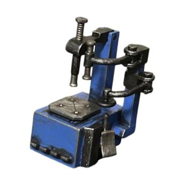 Imagem de JunZheHub Miniatura de Máquina de Trocar Pneus em Escala 1:64, Brinquedo para Carros, Ideal para Oficina Mecânica Ou Garagem, cor antiga azul, Tamanho real