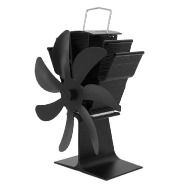 Imagem de Luocute Ventilador de Fogão a Lenha, Ventilador de Lareira Movido a Calor de Liga de Alumínio de 7 Lâminas Com Prevenção de Superaquecimento, para Fogão de Pellets de Queimador de Lenha