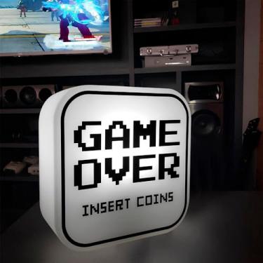 Imagem de Box Luminária Game Over Decoração Mesa ou Parede Bivolt