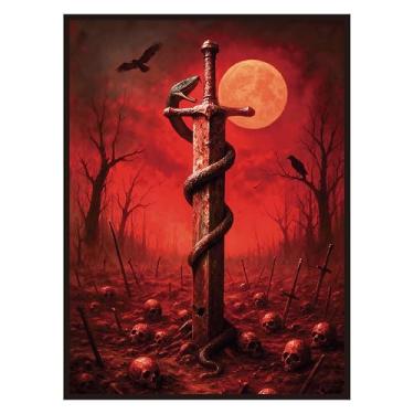 Imagem de MTG Card Sleeves 100ct (Fear) Fantasy Art Card Sleeves Deck Protector, Clear Front & Matte Textured Back Sleeves for Magic The Gathering TCG