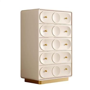Imagem de Cômodas Cômoda francesa com 5 gavetas de armazenamento quarto alta madeira maciça Gavetas Sala estar Armário entrada