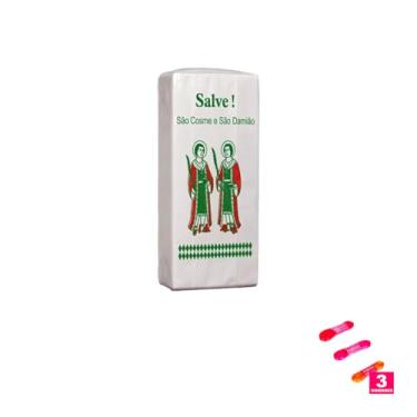 Imagem de Kit Saco Cosme e Damião 100 Unidades com Fita Cetim 22mm x 10 Metros