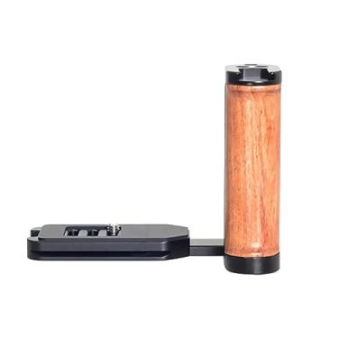 Imagem de Cabo de madeira lateral de alto desempenho, placa em L esquerda, liberação rápida, placa L, acessórios para tiro