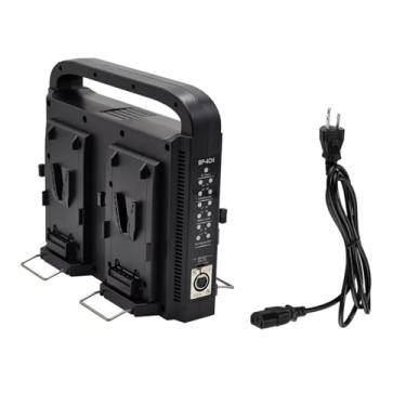 Imagem de Carregador de bateria de 4 canais com visor indicador LED para bateria Sony 14,4V/14,8V V-mount