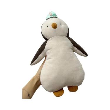 Imagem de Brinquedo De Pelúcia Confortável Em Linho Estilo Nórdico Pinguim Peque