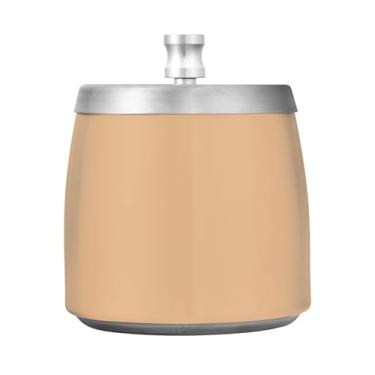 Imagem de Cinzeiro de cor sólida marrom areia lisa, cinzeiros inoxidáveis, cinzeiro de ervas daninhas