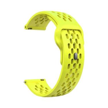 Imagem de Pulseira De Silicone De 20mm 22mm Para Smartwatch Amazfit Active 2, Co