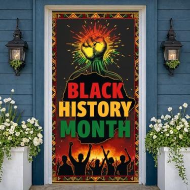 Imagem de Mês da História Negra, Herança Afro-Americana, Orgulho Negro, Celebração Cultural, Exibição Cultural Afro-Americana, Faixa Decorativa, Orgulho para Decoração de Escritório,