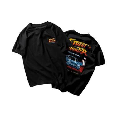 Imagem de Camiseta Unissex De Manga Curta Com Estampa De Desenho Animado Street 