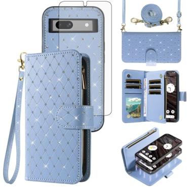 Imagem de Asuwish Compatível com Google Pixel 7A ZSZXCXDK azul claro