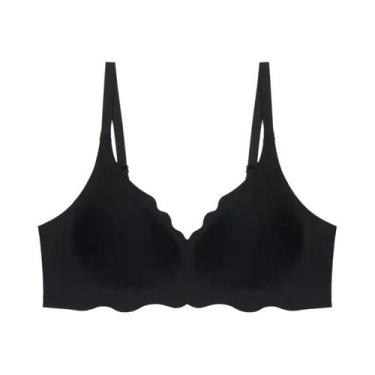 Imagem de Sutiã Feminino Confortável Sem Costura Ajustável Com Bojo Fino Sem Aro
