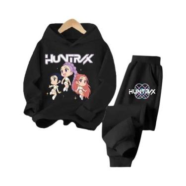 Imagem de Conjunto De Moletom Com Capuz Para Crianças K-pop Demon Hunter Menina 