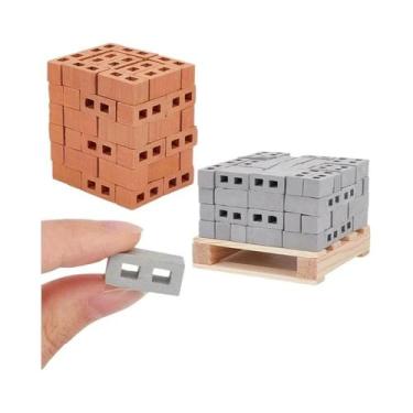 Imagem de Mini Blocos De Cimento Realistas, 100PCS De Blocos De Construção Micro
