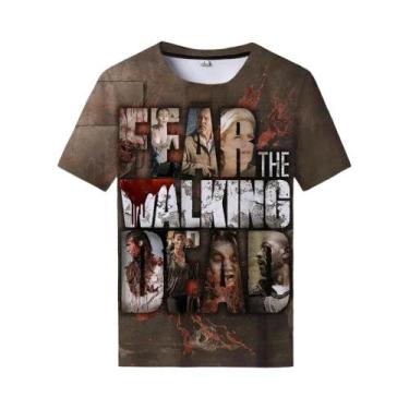 Imagem de Camiseta Oversize 3D the Walking Dead, Estilo Streetwear De Verão, Gol
