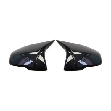 Imagem de Capa de espelho retrovisor lateral preto carbono compatível com bmw x1 f48 x2 f39 z4 g29 2gt f45 f46 f52 f40 substituição(Bright black)