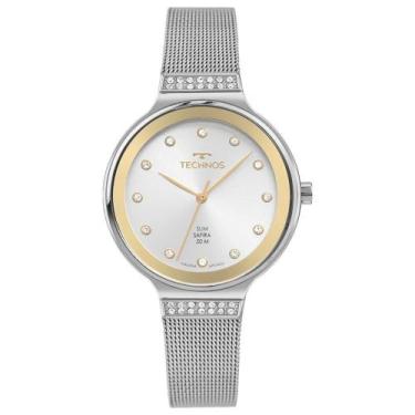 Imagem de Relógio Technos Feminino Slim Prata - GL32BA/1K