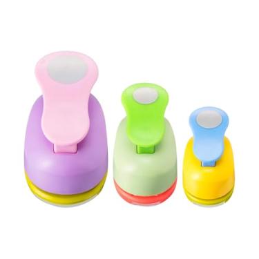 Imagem de FashionCha Conjunto de 3 Furadores de Papel Redondos, Ferramentas de Artesanato Portáteis E Versáteis, Ideais para Fazer Confetes E Outras Atividades, 8 Mm 16 Mm 25 Mm