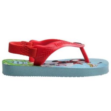 Imagem de Chinelo Havaianas New Baby Marvel Azul / Vermelho-Masculino