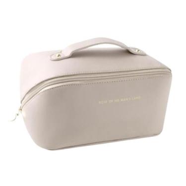 Imagem de Necessaire Feminina Grande Maquiagem Cosméticos Bolsa Viagem - Lazines