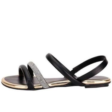 Imagem de Sandalia Beira Rio Flat Luxo Aplicacao-Feminino