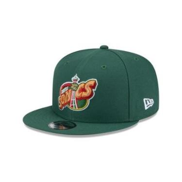 Imagem de BONE NEW ERA 9FIFTY SEATTLE SUPERSONICS NBA HARDWOOD VERDE-Masculino