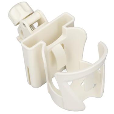 Imagem de Generic Suporte de Copo do Carrinho, Suporte Universal Multifuncional da Bebida da Cadeira de Rodas do ângulo Ajustável Seguro para o Caminhante (Bege)