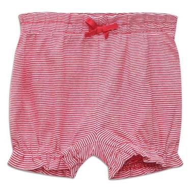Imagem de Short Bebê GAP Listras Feminino, Vermelho, 3/6M