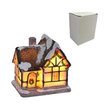 Imagem de Mini Vila De Natal Em LED, Casa De Neve Em Resina, Artesanato DIY, Dec