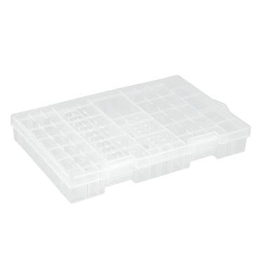Imagem de DAGIJIRD Organizador de bateria suporte de armazenamento estojo de plástico rígido transparente caixa de recipientes para pilhas AAA/AA/C/D/9V